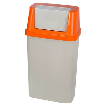 KEYWAY 聯府 巴黎分類 附蓋垃圾桶 CV-453 45L  438 x 268 x 731mm  桔色