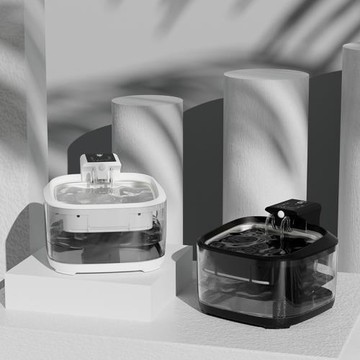 跨境寵物飲水機無線不插電智能4.5L大容量自動循環過濾活水飲水器