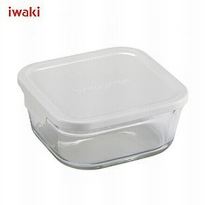 iwaki イワキ パックレンジ BOX 小 深型 （ホワイト） KN3247H-W /耐熱ガラス製 /AGCテクノグラス JAN: 4905284153830(配送日指定)