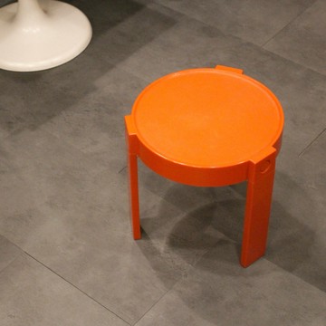 𝗈𝗅𝖽𝗍𝗈𝗒𝗌𝗍𝖺𝗍𝗂𝗈𝗇 1970s 太空年代 荷蘭製 邊桌 茶几 橘色款 卡扣設計 傢俱 生活擺飾 老物收藏