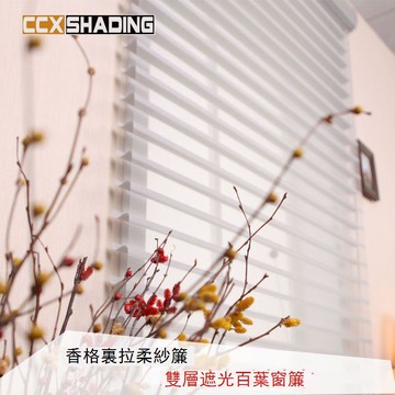 【台灣公司 可打統編】 香格里拉簾柔紗簾免打孔安裝客廳辦公室書房遮陽遮光升降百葉窗簾 y7152