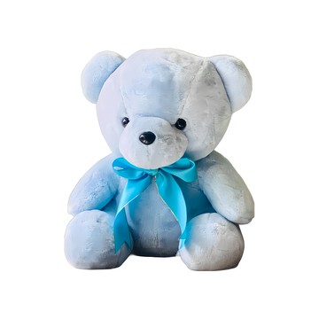 柔柔熊 填充玩具娃娃  優質藍  1個