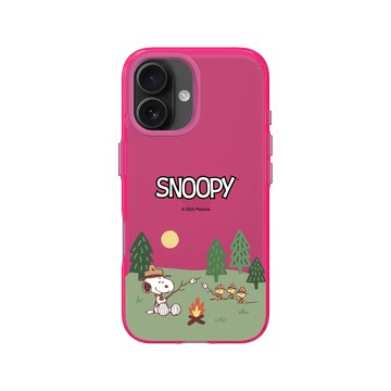 iPhone 16 Clear 粉漾桃 - 史努比 Snoopy - 露營趣