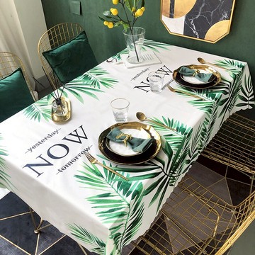 北歐桌巾防水防油免洗餐桌布茶幾布長方形輕奢家用布藝餐墊【聚物優品】