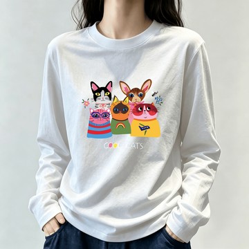 免運 【舒適親膚】女裝 韓系 棉t 寬鬆大學t長袖 中大尺碼 長t 長袖內搭 shirt 大碼韓國大t 1663