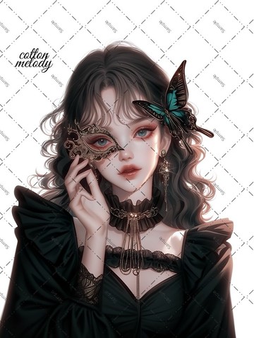 original sticker no.1813 人物貼紙 原創貼紙 原創人物貼紙 裝飾貼紙 cotton melody