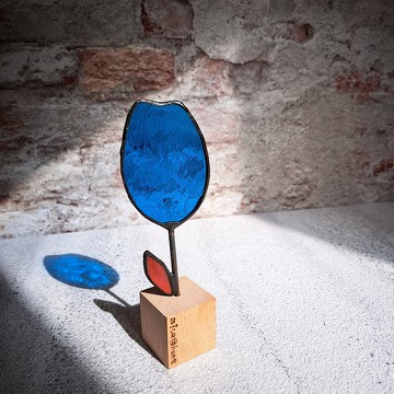 一個人的精彩-藍色鬱金香(鑲嵌玻璃系列)【聖誕禮盒】