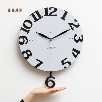 免打孔 創意 掛鐘 客廳家用 鐘表 簡約 藝術 時鐘 裝飾[DD0508001]