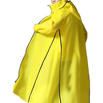 捷華 加長三拉鍊雨衣 XXL 適合身高165~175cm  黃色