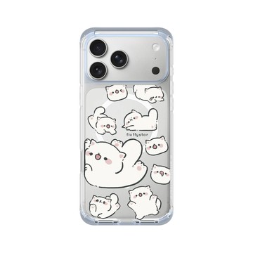iPhone 17 Pro Max ClearX (MagSafe 兼容) 冰透藍 - fluffystar 毛絨絨星人 - Nini的每一刻