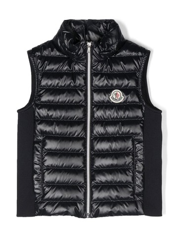 MONCLER KIDS Bakuro nylon sleeveless down jacket Boy