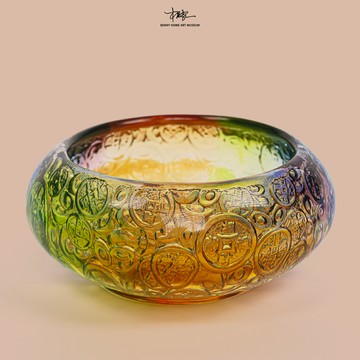 公司現貨最優價 免運開發票 現代琉璃桌面聚寶盆裝飾吉祥物輕奢高級擺件