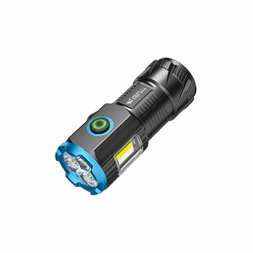 手電筒 微笑鯊【SD1026迷你強光多功能手電筒】防水充電磁吸手電筒 登山露營釣魚 戶外照明 超亮遠射