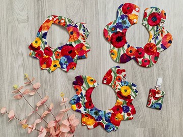 島國的熱情仲夏 圍兜兜 口水巾 三入彌月組