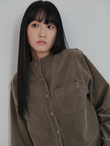 Corduroy Boeing Shirt (3colors)_Khaki