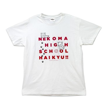 排球少年T恤 短T_音駒(白)