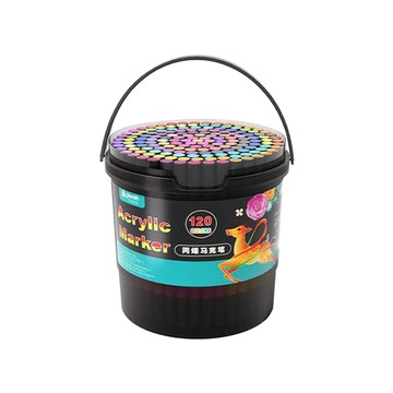 CS22 萬用桶裝120色丙烯馬克筆-1入