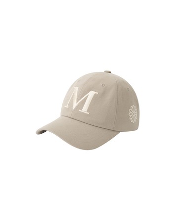 MARDI MERCREDI 棒球帽 米色 象牙白刺繡LOGO 經典小雛菊 CAP M