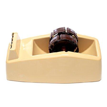 3M C22 Two-Roll Desktop Tape Dispenser core High-Impact Plastic Beige