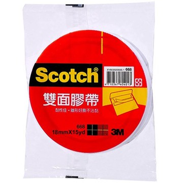 3M 雙面棉紙膠帶18mmx15y