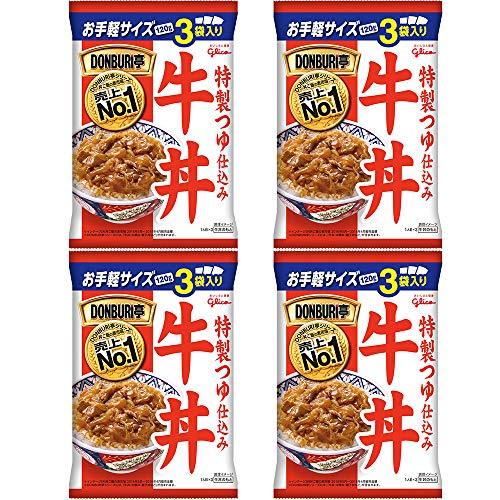 グリコ DONBRI亭牛丼 3食パック×4個