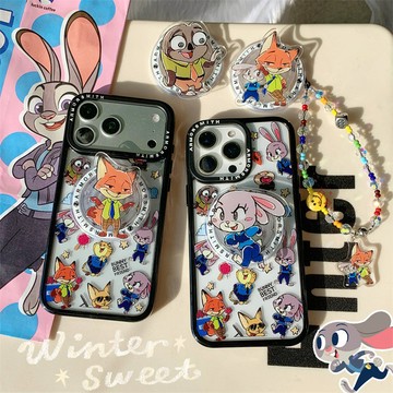 高品質 動物方城市 茱蒂 尼克 磁吸支架手機殼 iPhone 17 Pro Max 16 15 14 13 手機殼 防摔