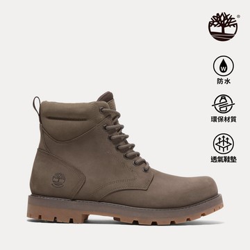 Timberland 男款棕色休閒防水中筒靴|A69UHEM5