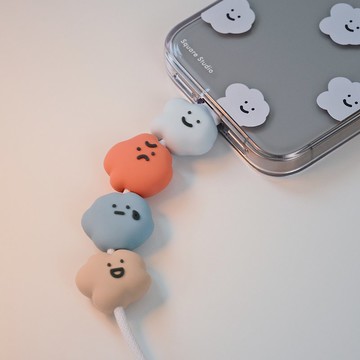 喜怒哀樂 造型咬線器 傳輸線保護套 Cable bite