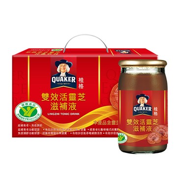 禮盒推薦【桂格】雙效活靈芝 (60mlX16瓶)