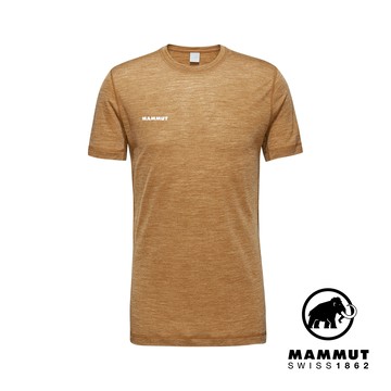 【Mammut 長毛象】Tree Wool FL T-Shirt 羊毛混紡快乾抗臭短袖T恤 獵豹猲 男款 #1017-06660