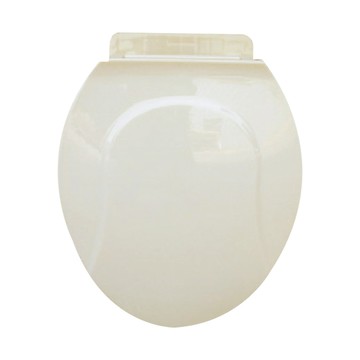 Toppuror 泰浦樂 抗菌超荷重馬桶蓋  寬度36cm  孔距可調整範圍13~16cm  伸縮距離43.5~45cm  抗菌效果佳  舒適座感  台灣製造  牙色  1個