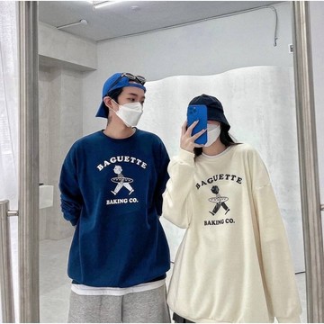 【APPAREL】韓國 Baguetee樣式 寬鬆大學Tee 寬鬆長袖