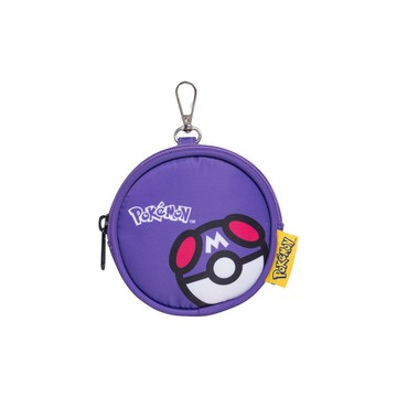 Pokemon 寶可夢 大師球 圓形零錢包 深紫款