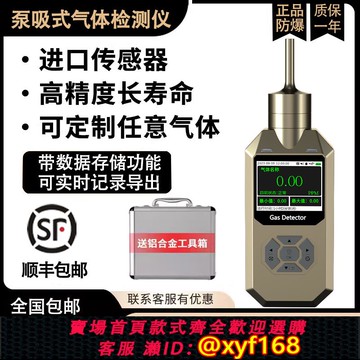 {可打統編 保固一年}泵吸式臭氧濃度氣體檢測儀手持式可燃氧氣氨氣氮氣氫氣VOCS報警器
