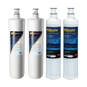 3M S004淨水器濾心2入+前置PP濾心2入 超值四件組(3US-F004-5*2+3RS-F001-5*2)