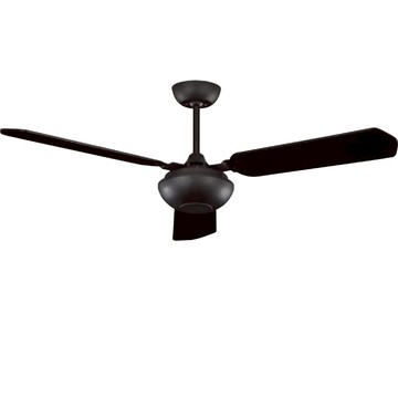 L01-21143A 平光黑【AC交流馬達】52吋工業風吊扇-鐵製葉片