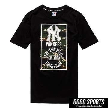 MLB-洋基隊迷彩LOGO圖純棉上衣-(5730227)