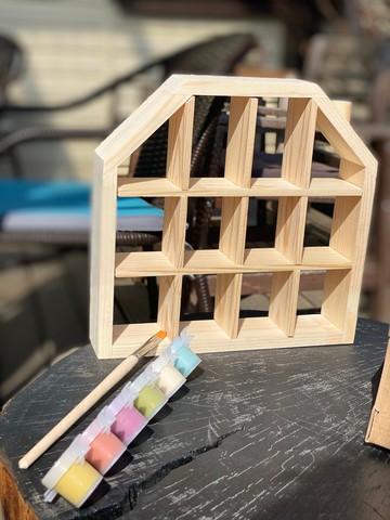 微型房屋仿古木架，展示架，再生木架