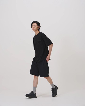 簡約防潑輕機能短褲 (黑)