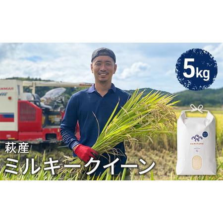 ふるさと納税 ミルキークイーン 令和5年 5kg 米 コメ こめ 萩産 KAMITAMA 山口県萩市