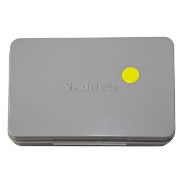 Shachihata 寫吉達 中油性印台 蓋章捺印專用  黃色  1個