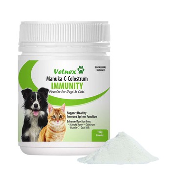 VetNex維特寧 麥蘆卡蜂蜜免疫初乳粉100g 犬貓專用 營養保健『寵喵樂旗艦店』