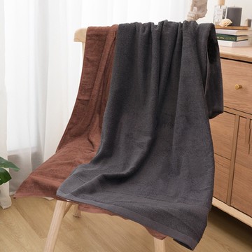 方格牌深色美容浴巾-70x135cm-2條入