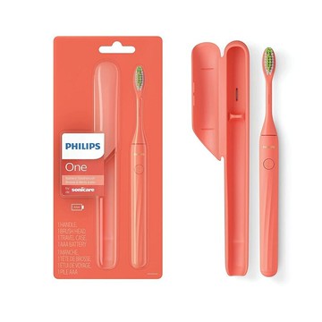 [2美日直購] Philips One Sonicare HY1100/01 珊瑚色 電池式電動牙刷 B08S8RH7MQ