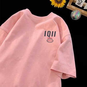 100%純棉 短袖T恤女 夏季新款 寬鬆 大尺碼  純棉質感  短袖T恤女 設計感T恤 打底衫夏季