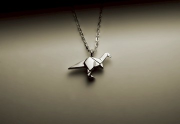 小立體迅猛龍項鍊