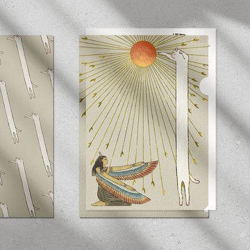 MEME MUSEUM｜太陽神喵－L型資料夾