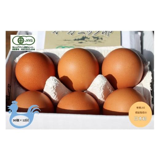 ふるさと納税 山梨県 甲州市 リアルオーガニック卵の定期便 30個×12回　G-501