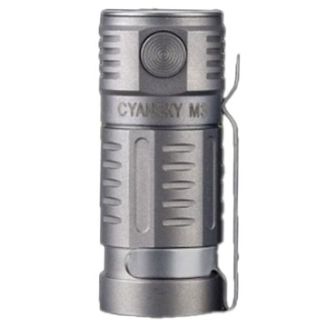 CYANSKY M3 鈦合金EDC手電筒 700流明 73米射程 CREE XP-G3 S4 LED  1個  Silver