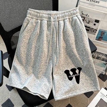【鹿向南】運動短褲 美式短褲 高腰短褲 居家短褲 棉質短褲 抽繩短褲 女生短褲 休閒短褲女 夏天短褲 寬鬆短褲